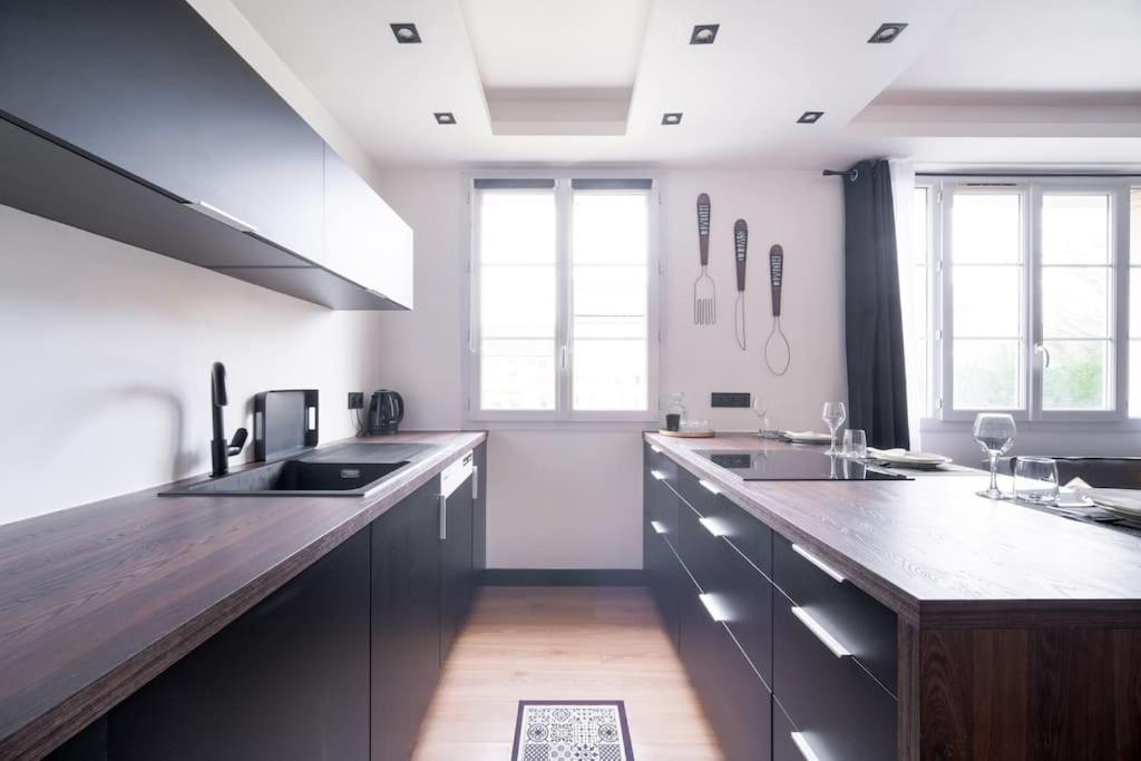 Le Black & White - 10 Min Orly, 3 Min Gare Juvisy Apartment Athis-Mons Exterior foto
